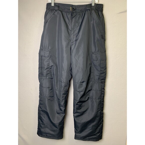 Iceburg Ski Snow Pants Mens Large Black Insulated Snowboard Snowshoeing - Picture 1 of 8
